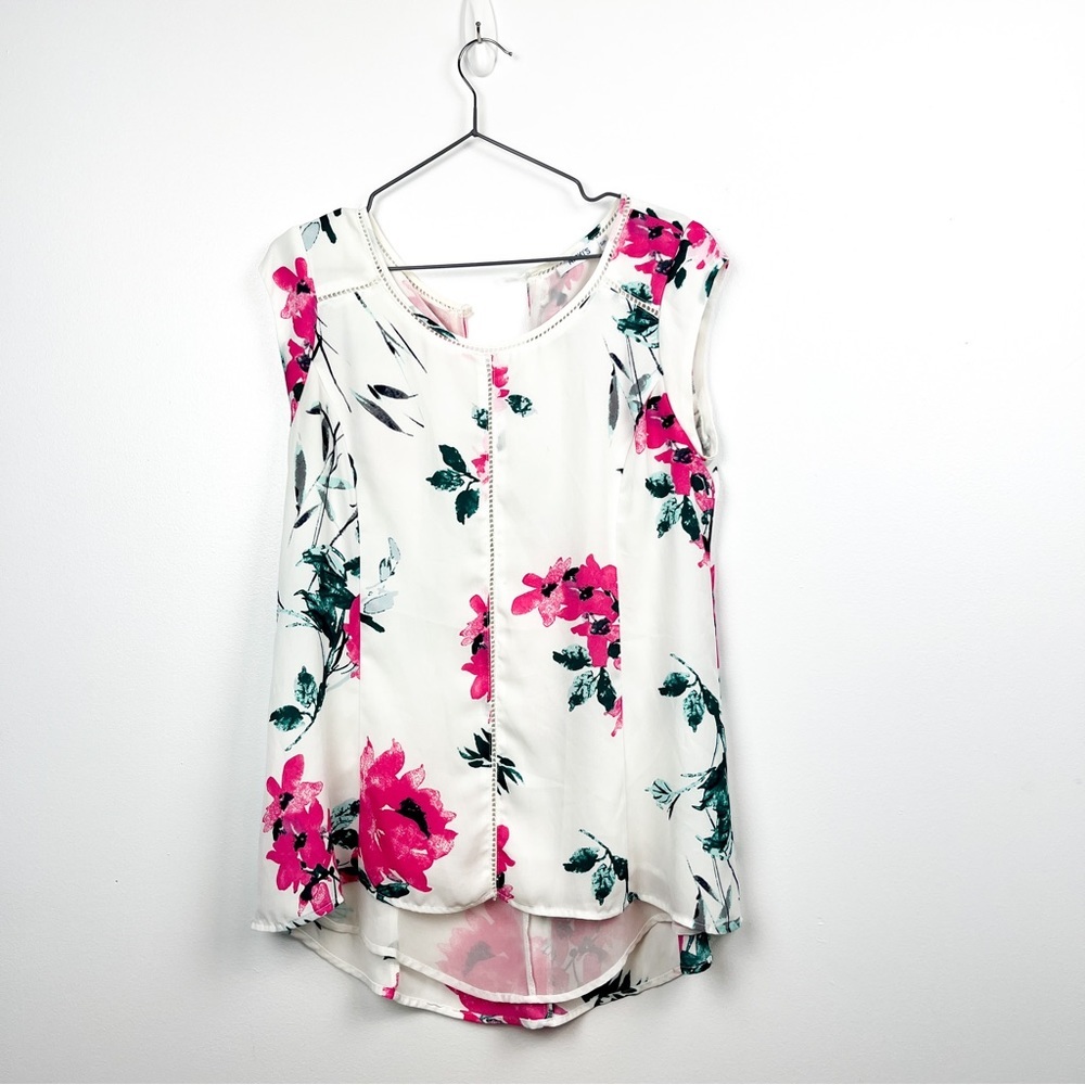 Ricki’s White Blouse with Pink Florals